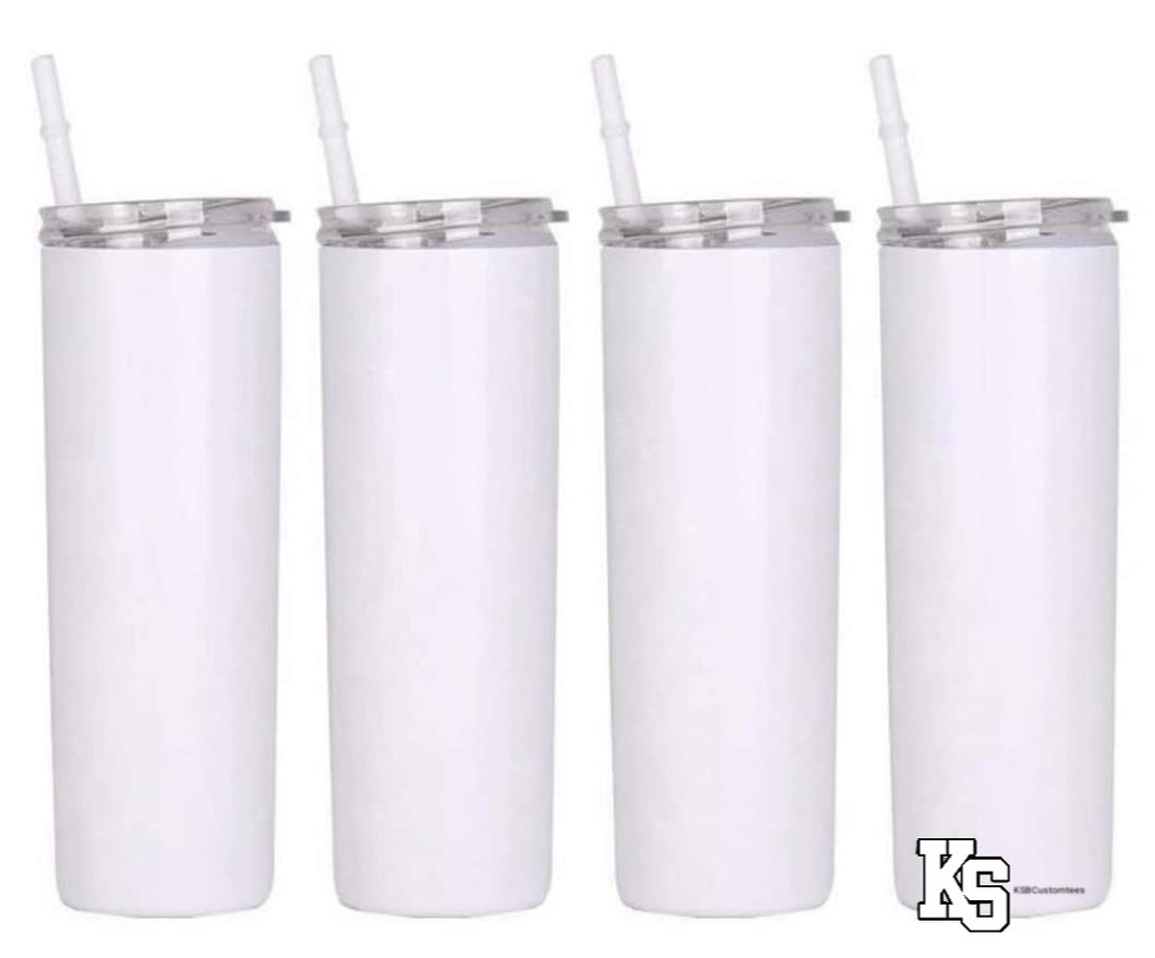 20 oz Skinny Sublimation Tumbler 5 Pack