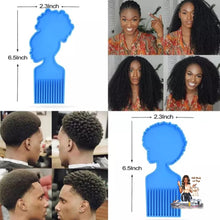 Load image into Gallery viewer, Large silicon mold of Afro woman hair pick
