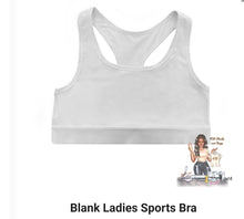 Load image into Gallery viewer, Blank Sublimation Ladies Sports Bra
