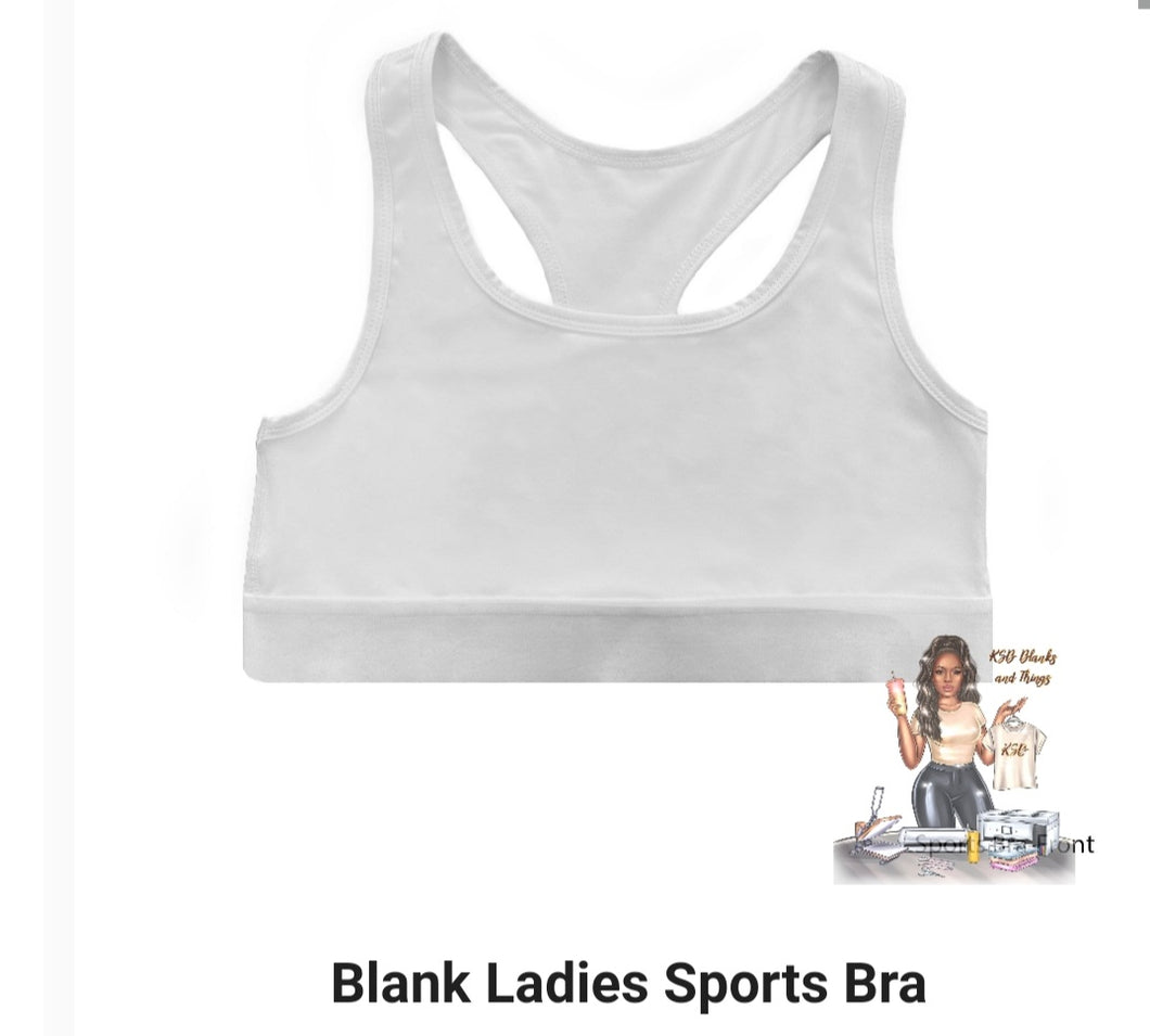 Blank Sublimation Ladies Sports Bra