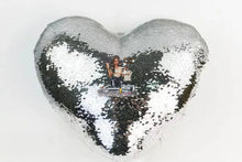 Load image into Gallery viewer, *PREORDER*Blank Sequin Heart Pillowcase
