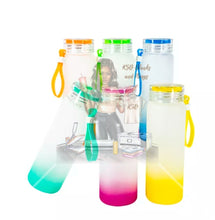 Load image into Gallery viewer, Frosted Ombre Colored Water Bottles
