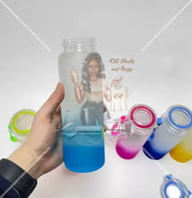 Load image into Gallery viewer, Frosted Ombre Colored Water Bottles
