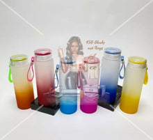 Load image into Gallery viewer, Frosted Ombre Colored Water Bottles
