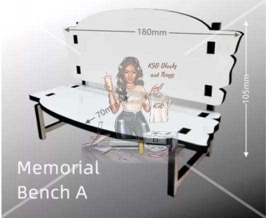 *PREORDER* Memorial Bench Sublimation Blank