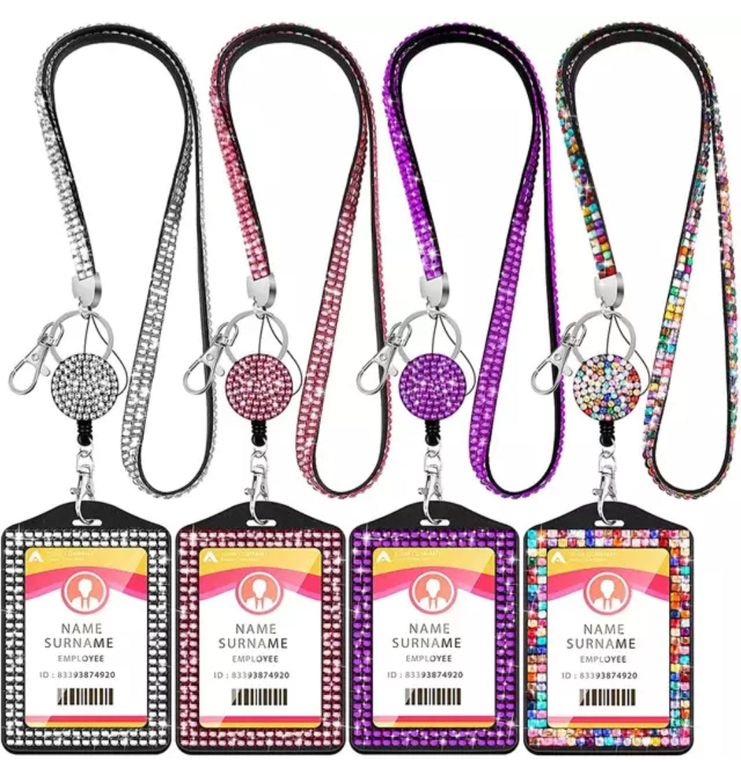 Bling Lanyard Badge Reel Combo