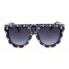 Load image into Gallery viewer, Queen Style Sunglasses Brand Designer Vintage glasses Women Luxury Diamond
