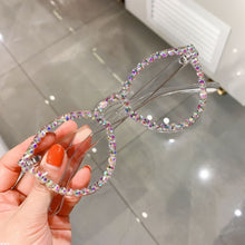 Load image into Gallery viewer, Sexy Cat Eye Sunglasses Women Rimless Vintage Rhinestone Sun Glasses Female Lady Candy Color Eyewear Triangle Shades UV400
