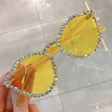 Load image into Gallery viewer, Sexy Cat Eye Sunglasses Women Rimless Vintage Rhinestone Sun Glasses Female Lady Candy Color Eyewear Triangle Shades UV400
