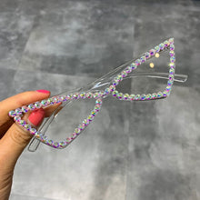 Load image into Gallery viewer, Sexy Cat Eye Sunglasses Women Rimless Vintage Rhinestone Sun Glasses Female Lady Candy Color Eyewear Triangle Shades UV400
