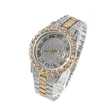 Load image into Gallery viewer, Men Women Watches Stainless Steel Band Fashion Luxury Rhinestones Quartz Elegant Casual Wristwatches
