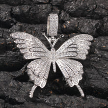 Load image into Gallery viewer, Iconic Butterfly Pendant 9mm Cuban Chain
