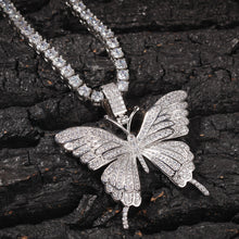 Load image into Gallery viewer, Iconic Butterfly Pendant 9mm Cuban Chain
