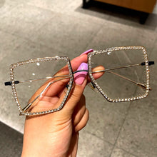 Load image into Gallery viewer, Women Sunglasses Vintage Luxury Rhinestone
