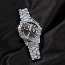 Load image into Gallery viewer, Big Dial Watches  Full Iced Out Stainless Steel Fashion Luxury Rhinestones Quartz
