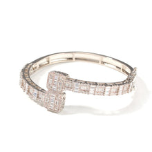 Load image into Gallery viewer, Baguette CZ Bracelets Bangles Iced Out CZ
