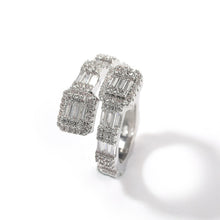 Load image into Gallery viewer, Baguette Rings Full Bling Iced Out Cubic Zircon AAA Rings Luxury Fashion Hiphop Jewelry
