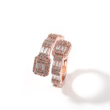 Load image into Gallery viewer, Baguette Rings Full Bling Iced Out Cubic Zircon AAA Rings Luxury Fashion Hiphop Jewelry
